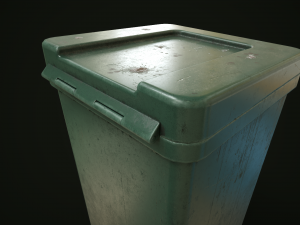 Dirty trash can Modelo 3D