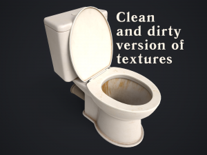 Toilet bowl 3D मॉडल