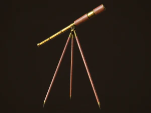 Vintage telescope 3D Model