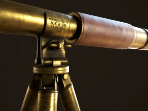 Vintage telescope 3D Model