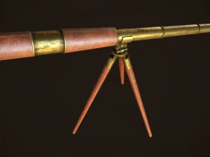 Vintage telescope 3D Model