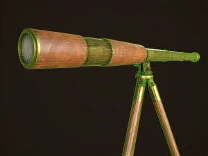 Vintage telescope 3D Model