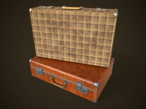 Вінтажна дорожня валіза 3D Модель