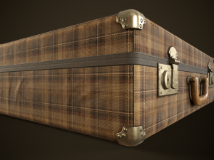 Vintage travel suitcase Modelo 3D