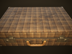 Vintage travel suitcase Modelo 3D