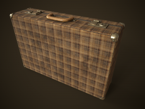 Vintage travel suitcase Modelo 3D