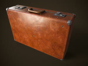 Vintage travel suitcase Modelo 3D