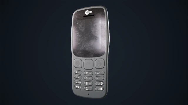 Vecchio telefono cellulare Modello 3D .c4d .max .obj .3ds .fbx .stl .blend 