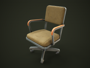 Vintage Officechair 3D 模型