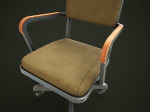 Vintage Officechair 3D Model
