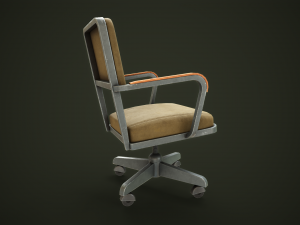 Vintage Officechair 3D Model
