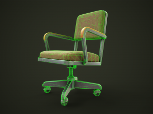 Vintage Officechair 3D Model