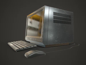 Старий портативний комп'ютер 3D Модель