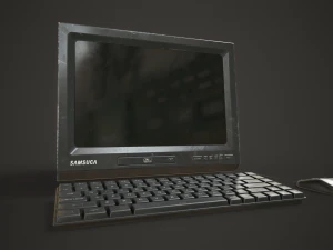 Старий портативний комп'ютер 3D Модель