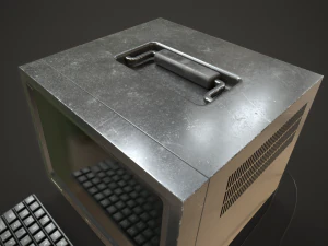 Старий портативний комп'ютер 3D Модель