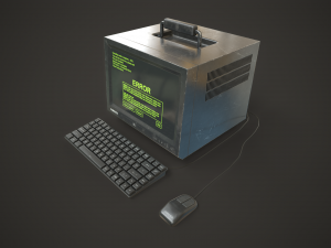 Old portable computer Modelo 3D