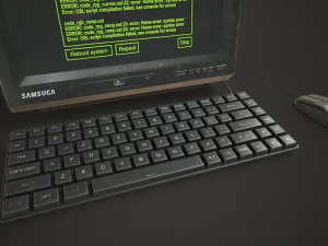 Старий портативний комп'ютер 3D Модель