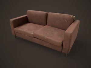 Shabby sofa Model 3D