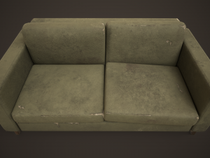 Shabby sofa Model 3D