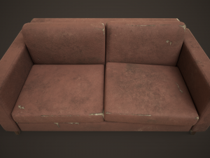Shabby sofa Model 3D
