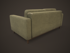 Shabby sofa Model 3D