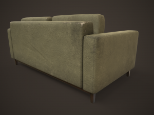 Shabby sofa Model 3D