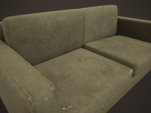 Shabby sofa Model 3D