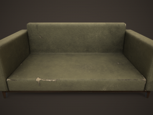 Shabby sofa Model 3D