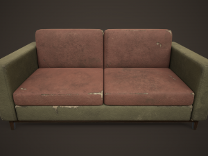 Shabby sofa Model 3D