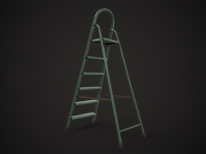 Stepladder ladder Modèle 3D