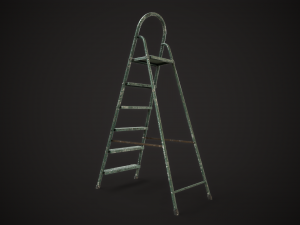 Stepladder ladder Modèle 3D