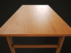 Dining table chair and stool model set 3D Model