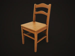 Dining table chair and stool model set Model 3D