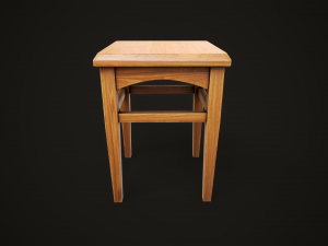 Dining table chair and stool model set Model 3D