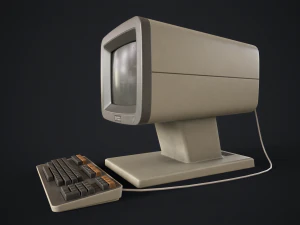 Retro computer 3D Model