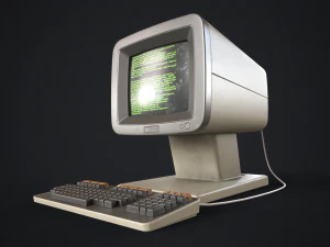Retro computer 3D Model