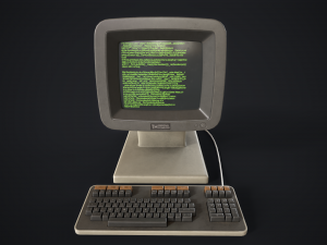 Retro computer 3D Model
