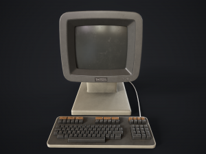 Retro computer 3D Model