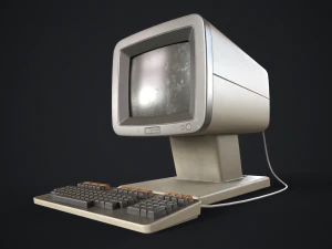 Retro computer 3D Model