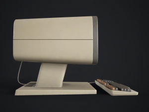 Retro computer 3D Model