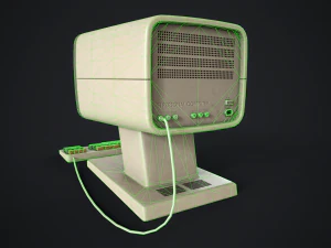 Retro computer 3D Model