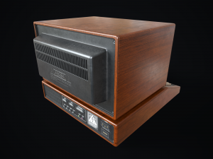 Retro wooden computer 3D Model