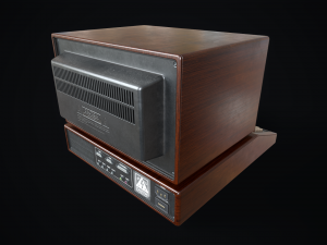 Retro wooden computer 3D Model