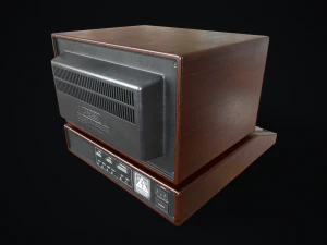 Retro wooden computer 3D Model