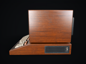 Retro wooden computer 3D Model