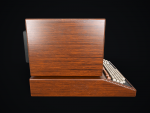Retro wooden computer 3D Model