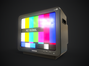 Classic TV from the 90s 3D-Modell