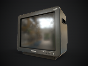 Classic TV from the 90s 3D 模型