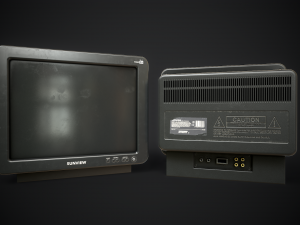 Classic TV from the 90s 3D 模型