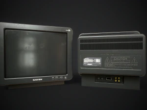 Classic TV from the 90s 3D Model